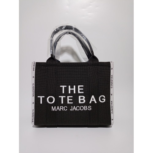 Tote bag siyah Beyaz garni 